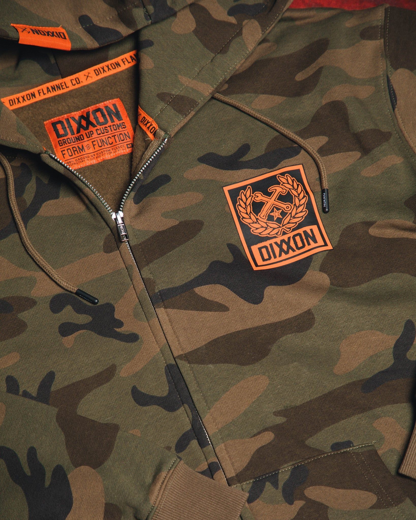 Orange Box Crest Zip Up - Camo sold by Dixxon product image thumbnail 2