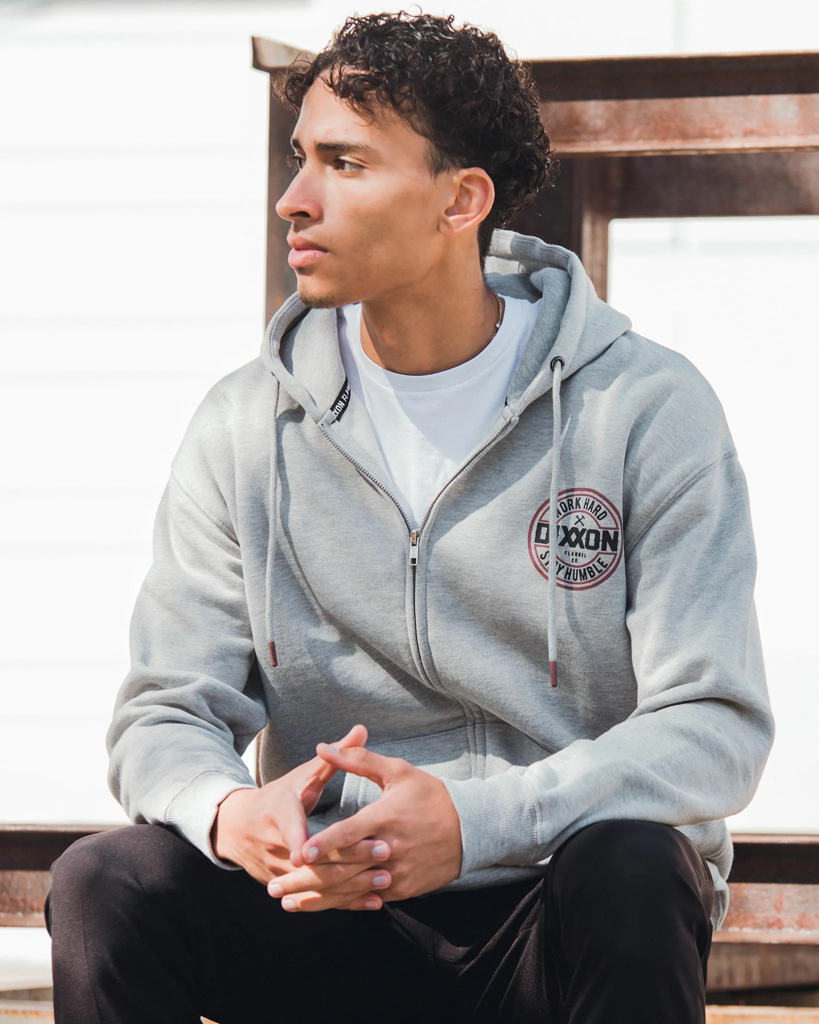 Brown & Black Corpo Zip Up - Heathered Gray sold by Dixxon product image thumbnail 3