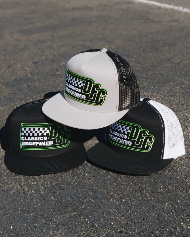 Classics Redefined Racer Flat Bill Trucker Snapback sold by Dixxon