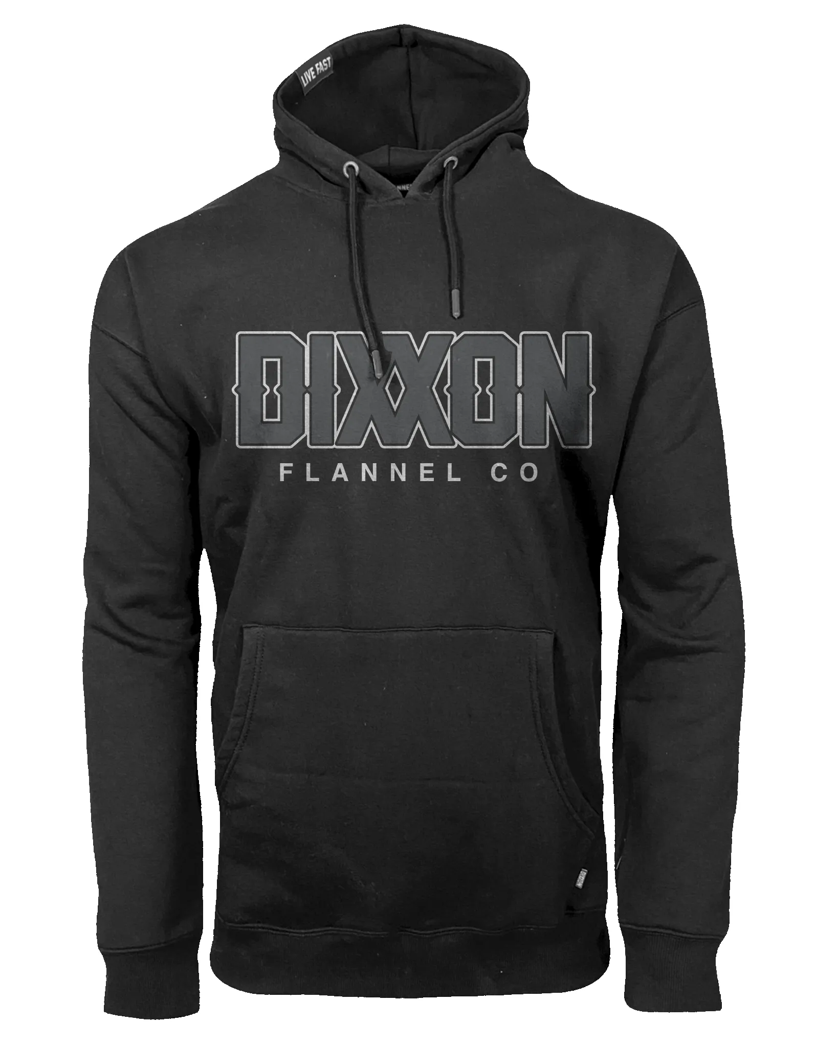 Gray Box Font Pullover Hoodie - Black sold by Dixxon product image thumbnail 2