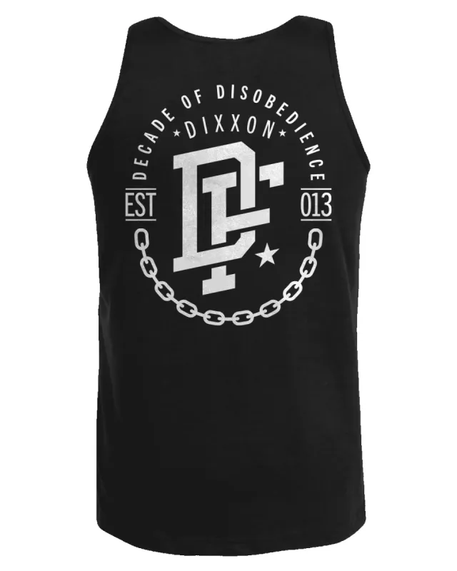 White Disobedience Tank - Black sold by Dixxon