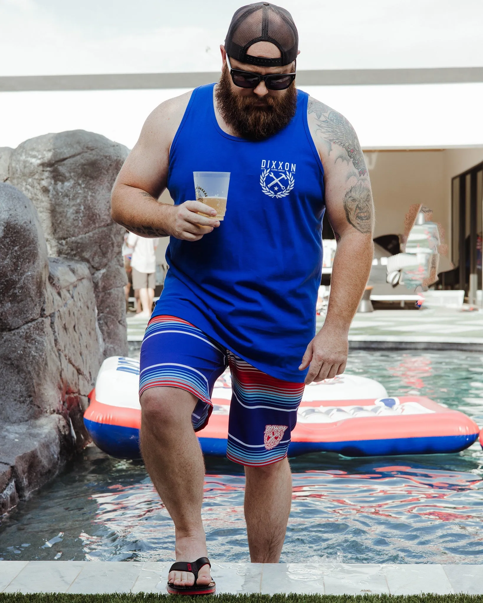 White Tradition Badge Tank - Royal Blue sold by Dixxon product image thumbnail 3