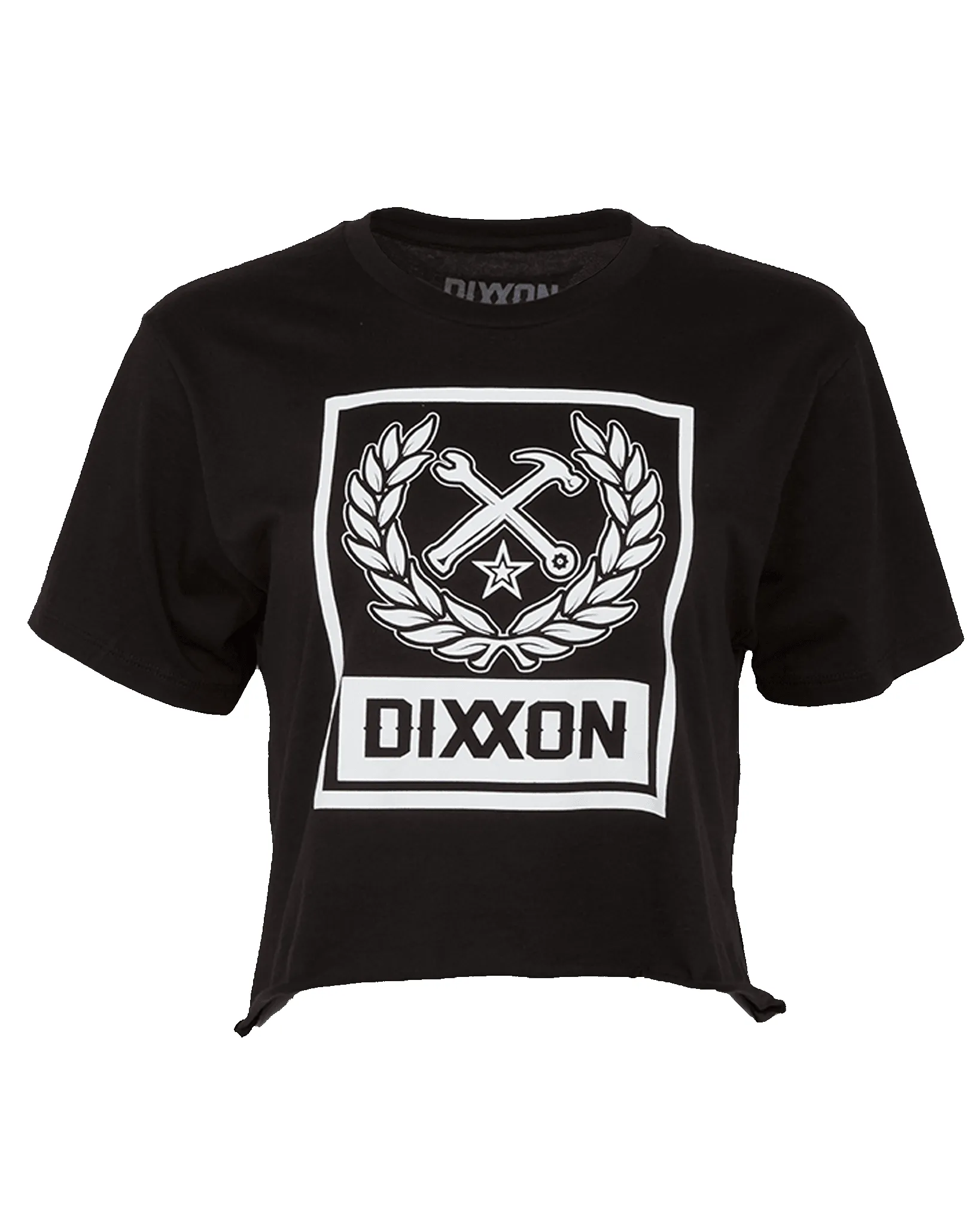Women's Box Crest Crop Top - Black & White sold by Dixxon product image thumbnail 2