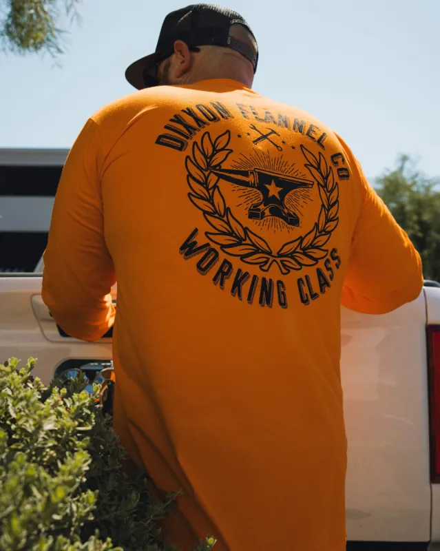 Makers Hi Vis Long Sleeve T-Shirt - Safety Orange sold by Dixxon