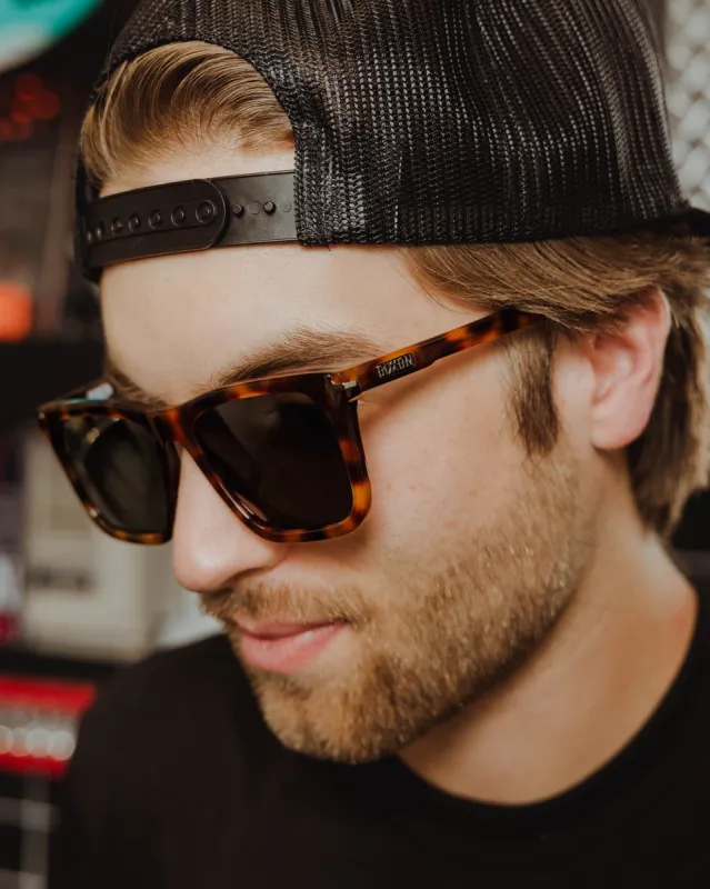 Anvil Sunglasses - Havana Tortoise & G15 made by Dixxon