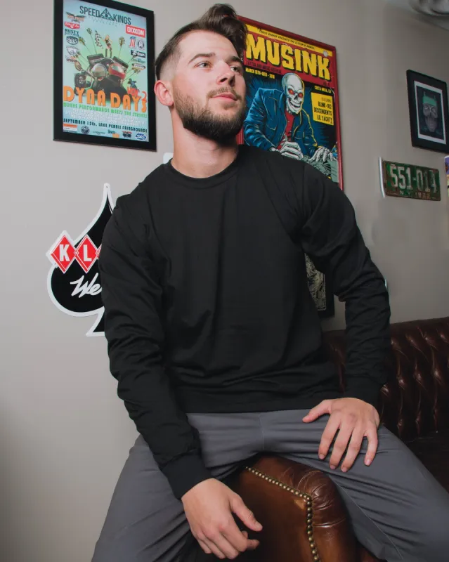 The Perfect Long Sleeve Tee - Black sold by Dixxon