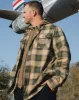 Squadron Hooded Flannel Jacket sold by Dixxon