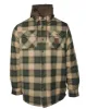 Squadron Hooded Flannel Jacket sold by Dixxon