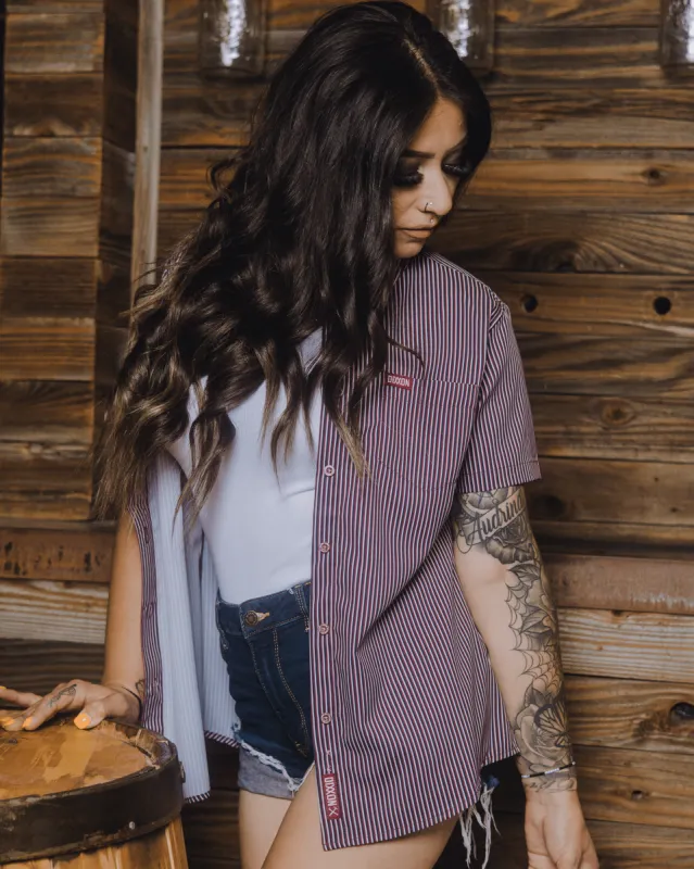 Women's Benny TS Party Shirt - Maroon sold by Dixxon