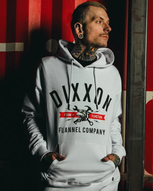 Tiger Pullover Hoodie - White sold by Dixxon