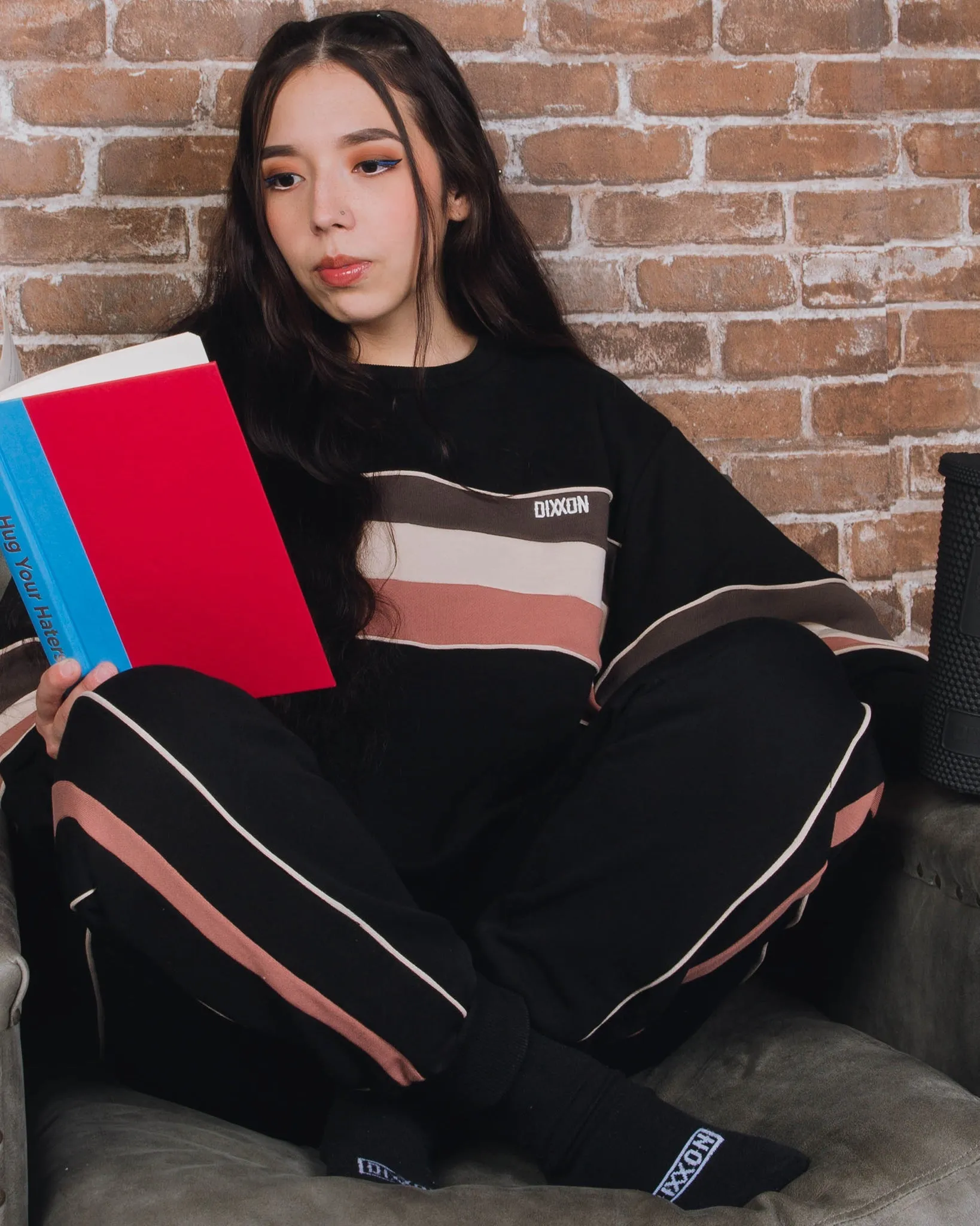 Women's Sunday Crewneck Sweatshirt - Neo Striped sold by Dixxon product image thumbnail 5