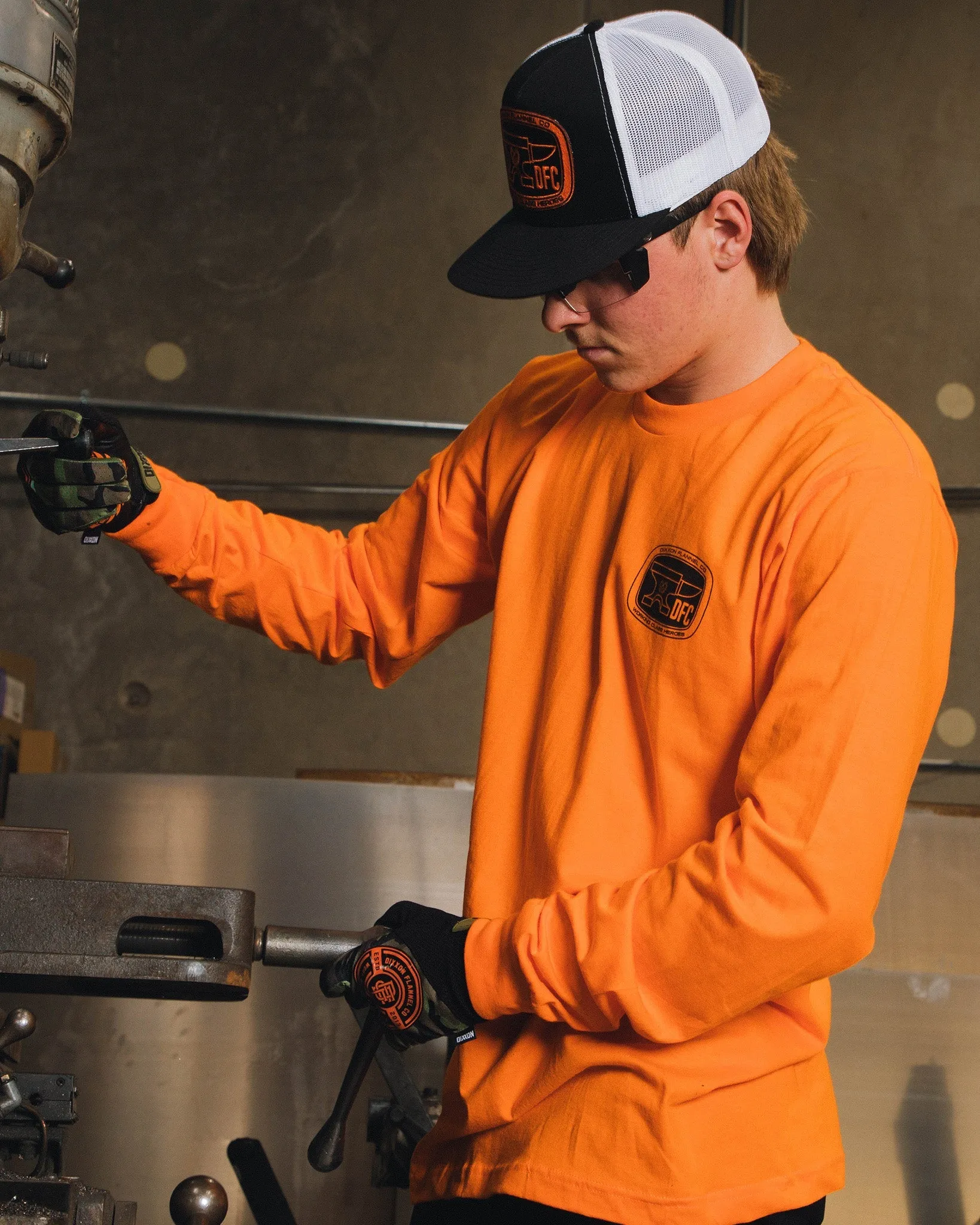 Checkpoint Hi Vis Long Sleeve T-Shirt - Orange sold by Dixxon product image thumbnail 2