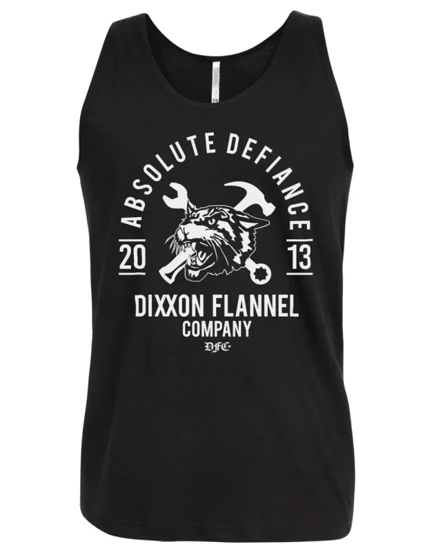 Absolute Defiance Tank - Black & White sold by Dixxon