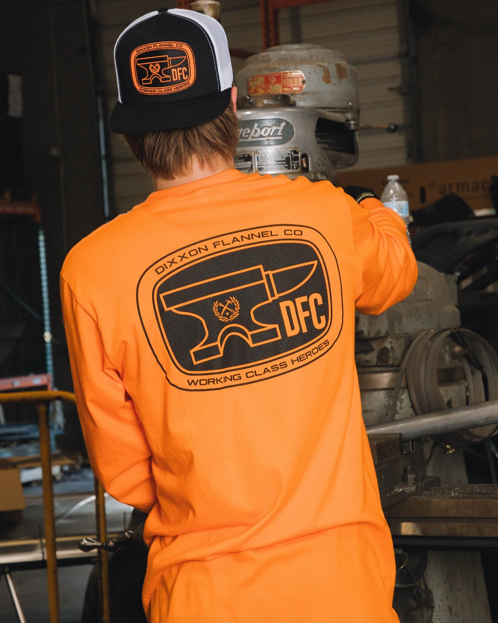Checkpoint Hi Vis Long Sleeve T-Shirt - Orange sold by Dixxon