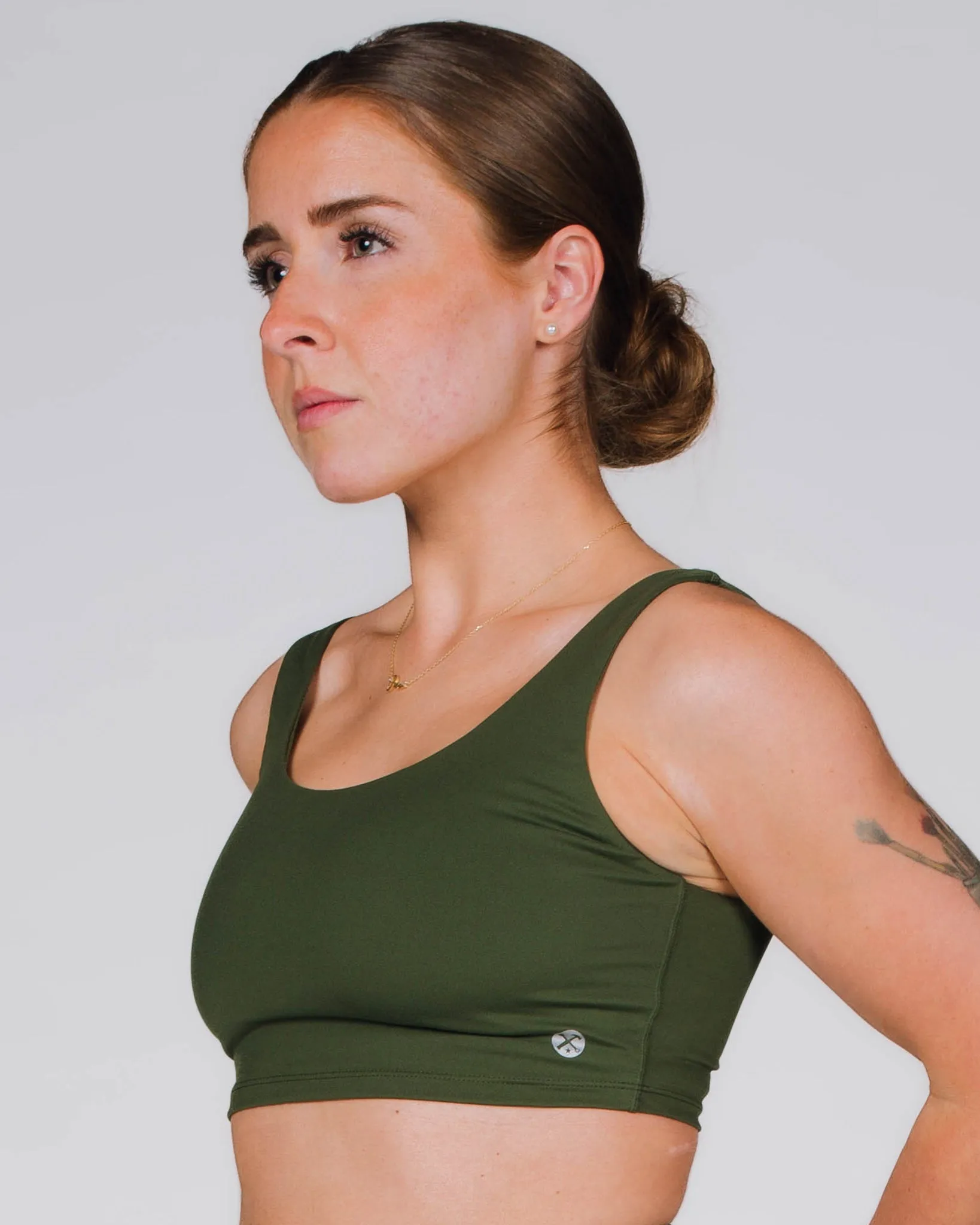 Women's Classic Sports Bra - O.D. Green sold by Dixxon