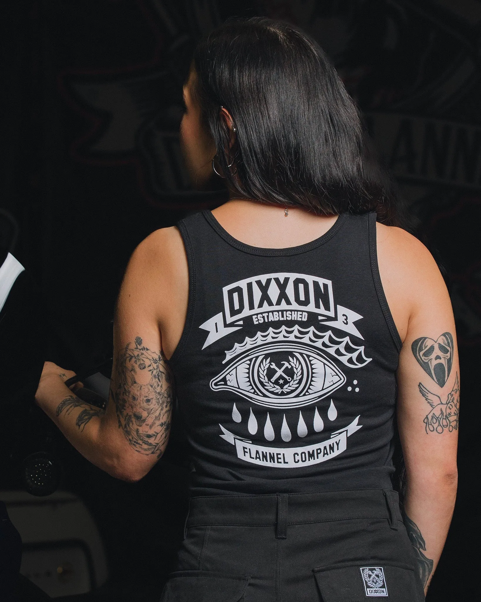Women's Mystic Fitted Tank - Black sold by Dixxon