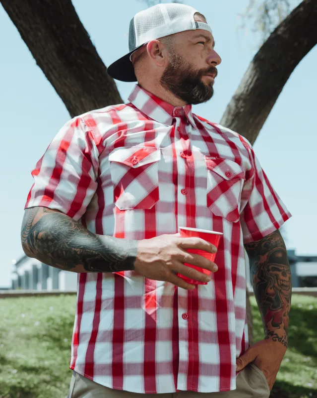Gingham Bamboo Short Sleeve sold by Dixxon