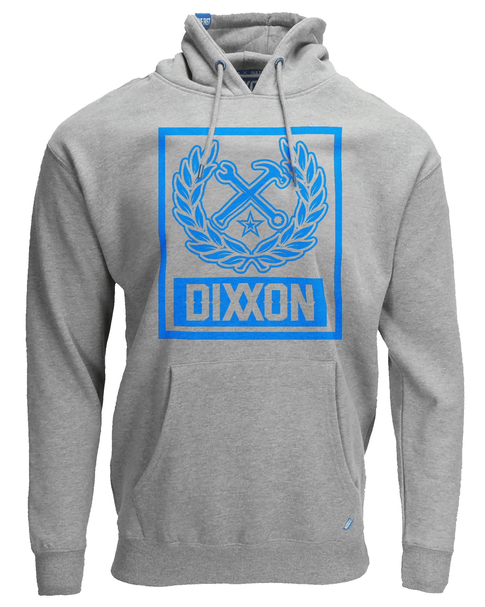 Blue Box Crest Pullover Hoodie - Heather Gray sold by Dixxon product image thumbnail 2