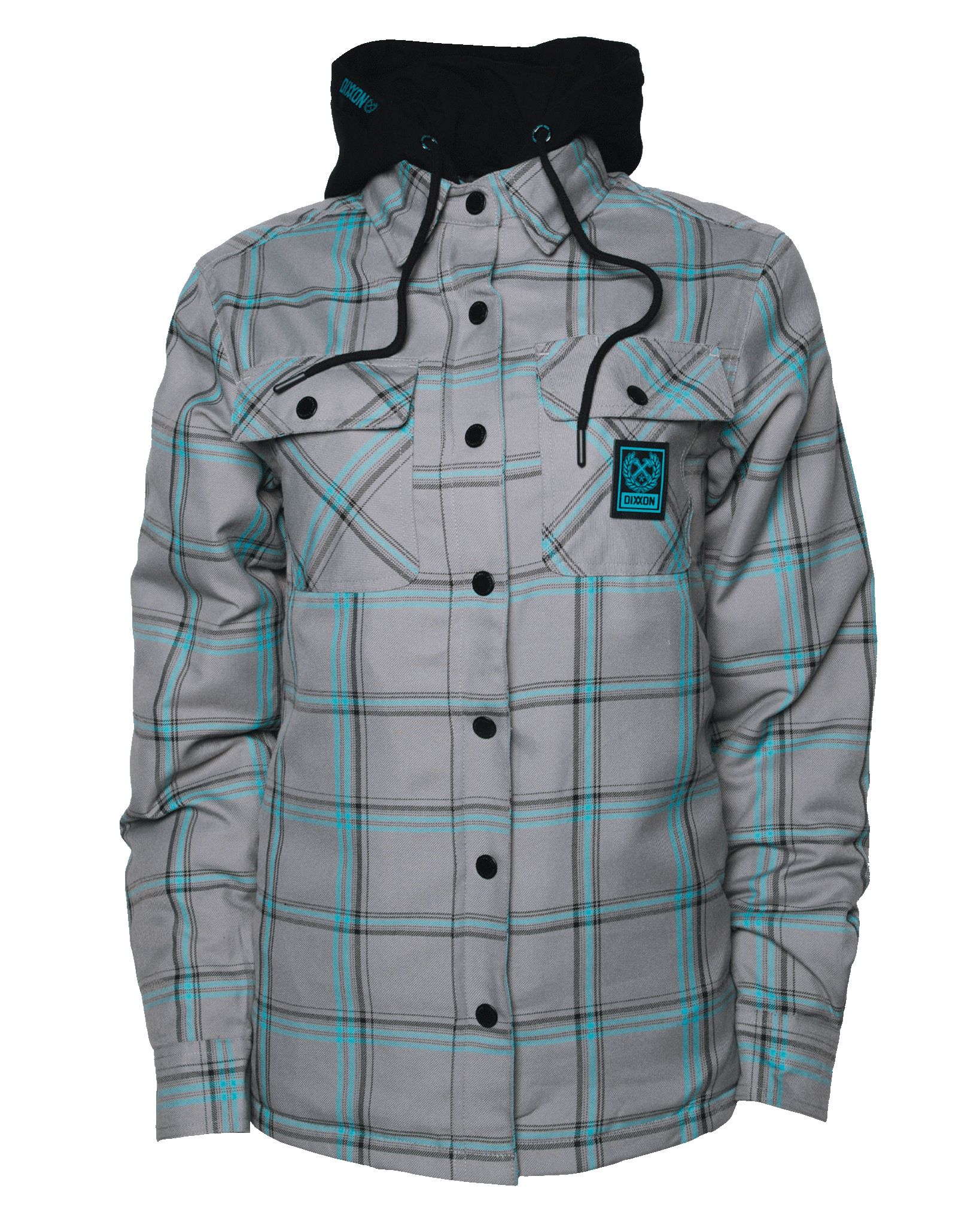 Women's Midtown Hooded Flannel sold by Dixxon