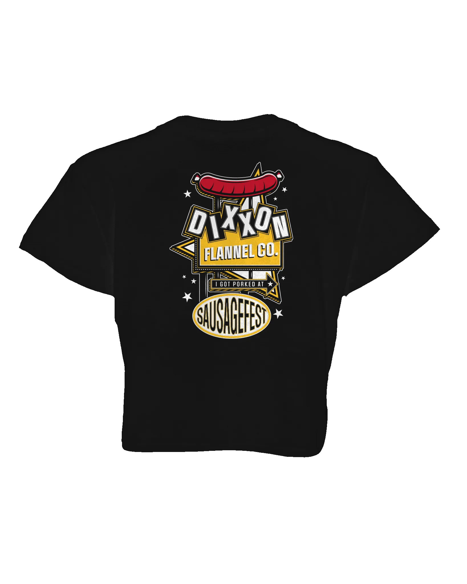 Women's Got Porked Crop Top - Black sold by Dixxon