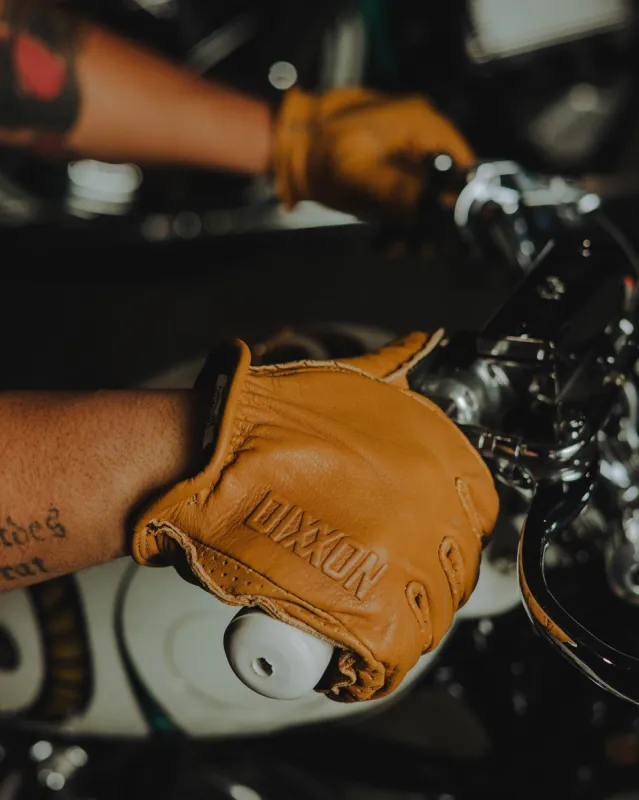 Roper Leather Moto Gloves - Deerskin sold by Dixxon