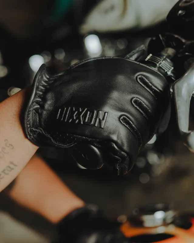 Roper Leather Moto Gloves - Black sold by Dixxon