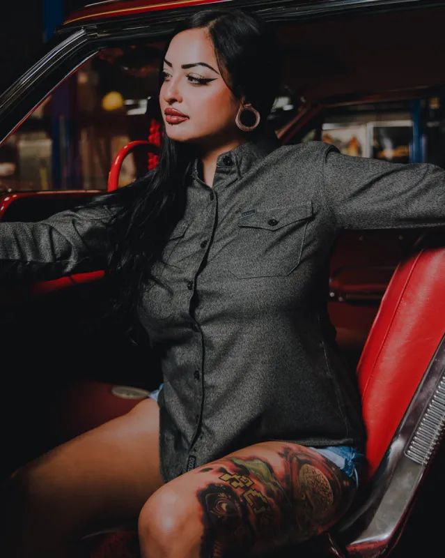 Women's Obsidian Flannel made by Dixxon