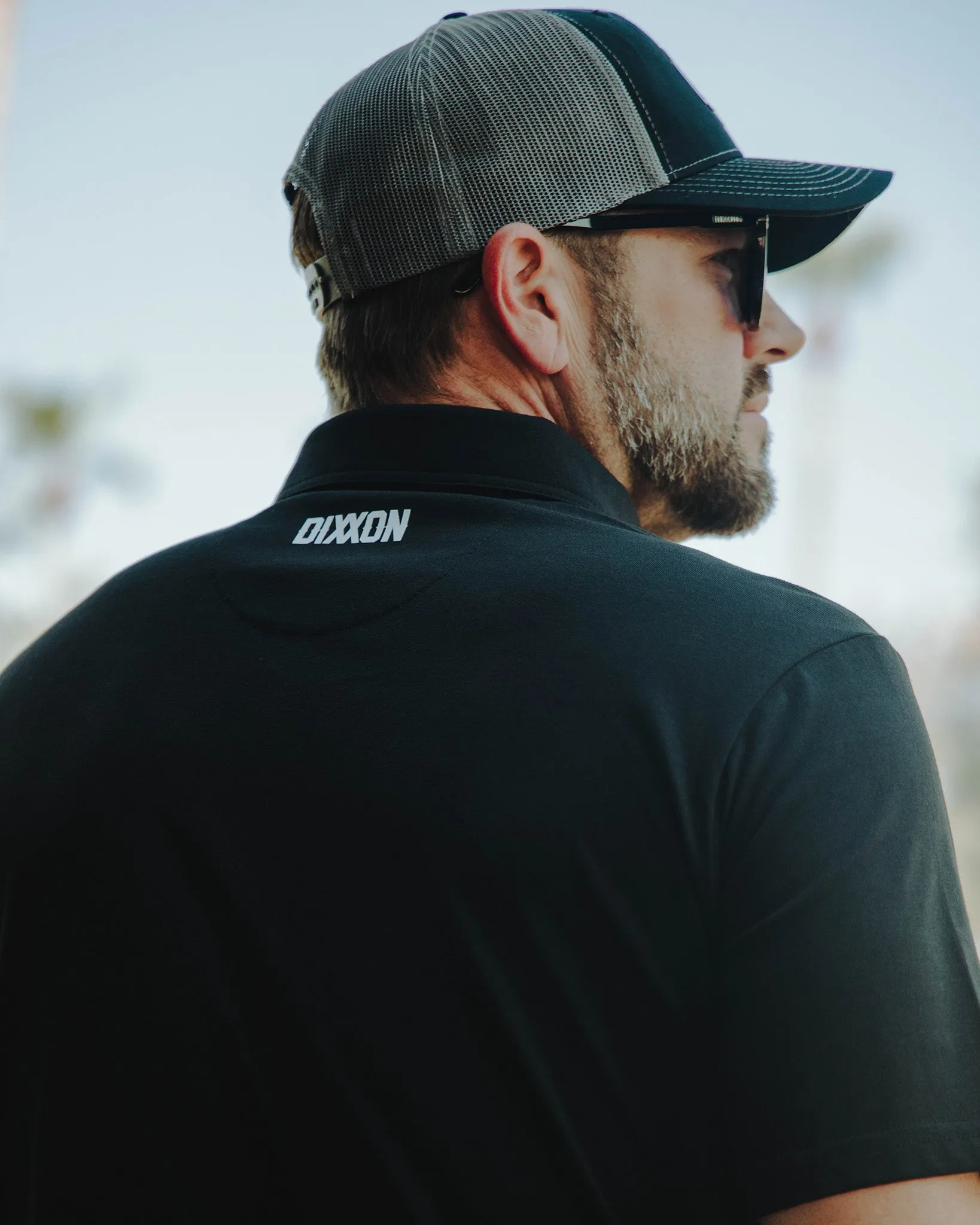 White & Black Floral Premium Polo - Black sold by Dixxon product image thumbnail 3