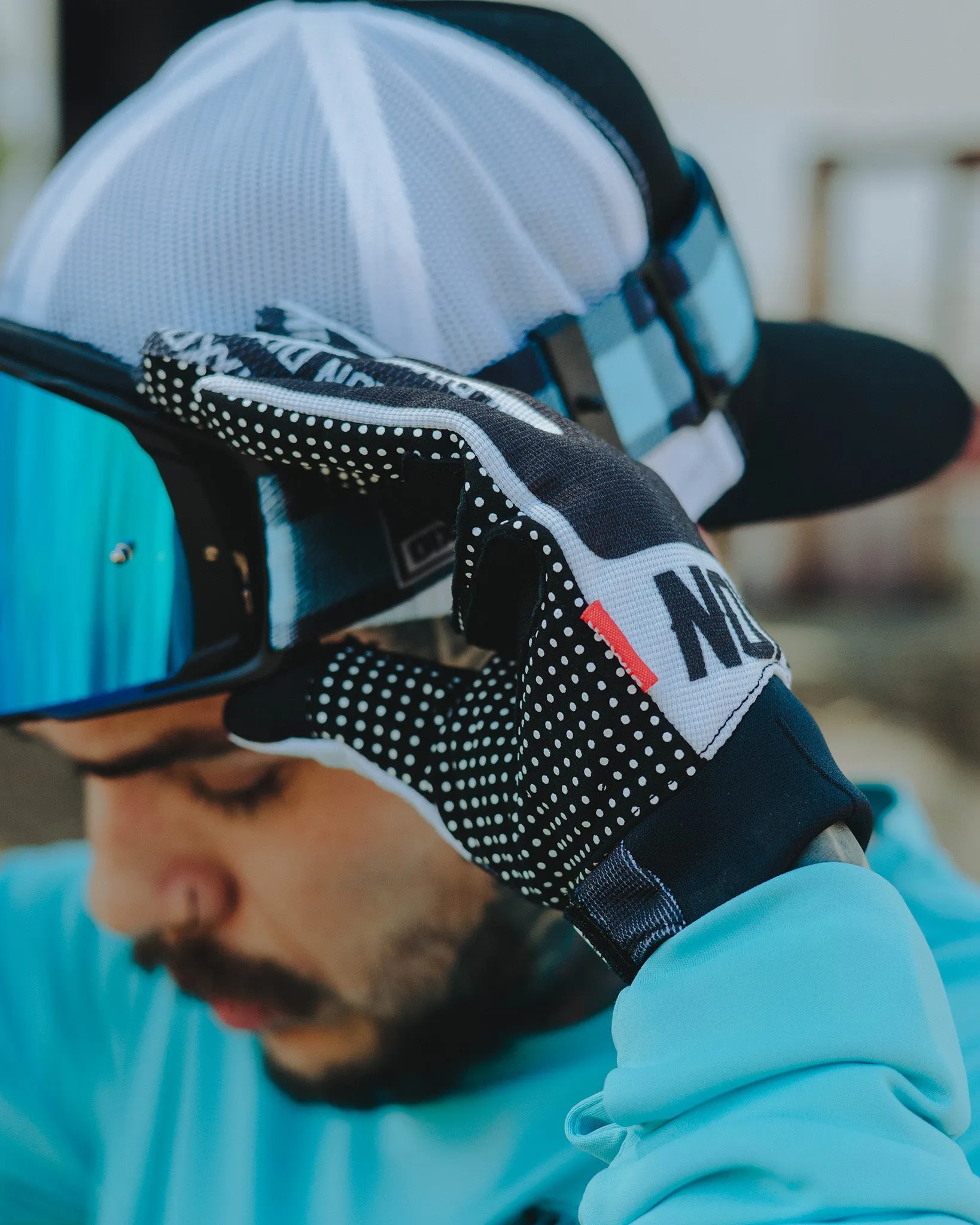 BRAAP Moto Gloves - Black & White sold by Dixxon product image thumbnail 2