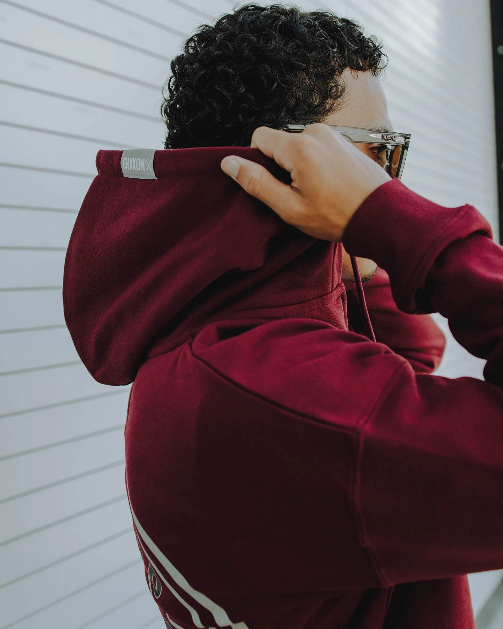 Gray & Black Corpo Zip Up - Maroon sold by Dixxon product image thumbnail 4