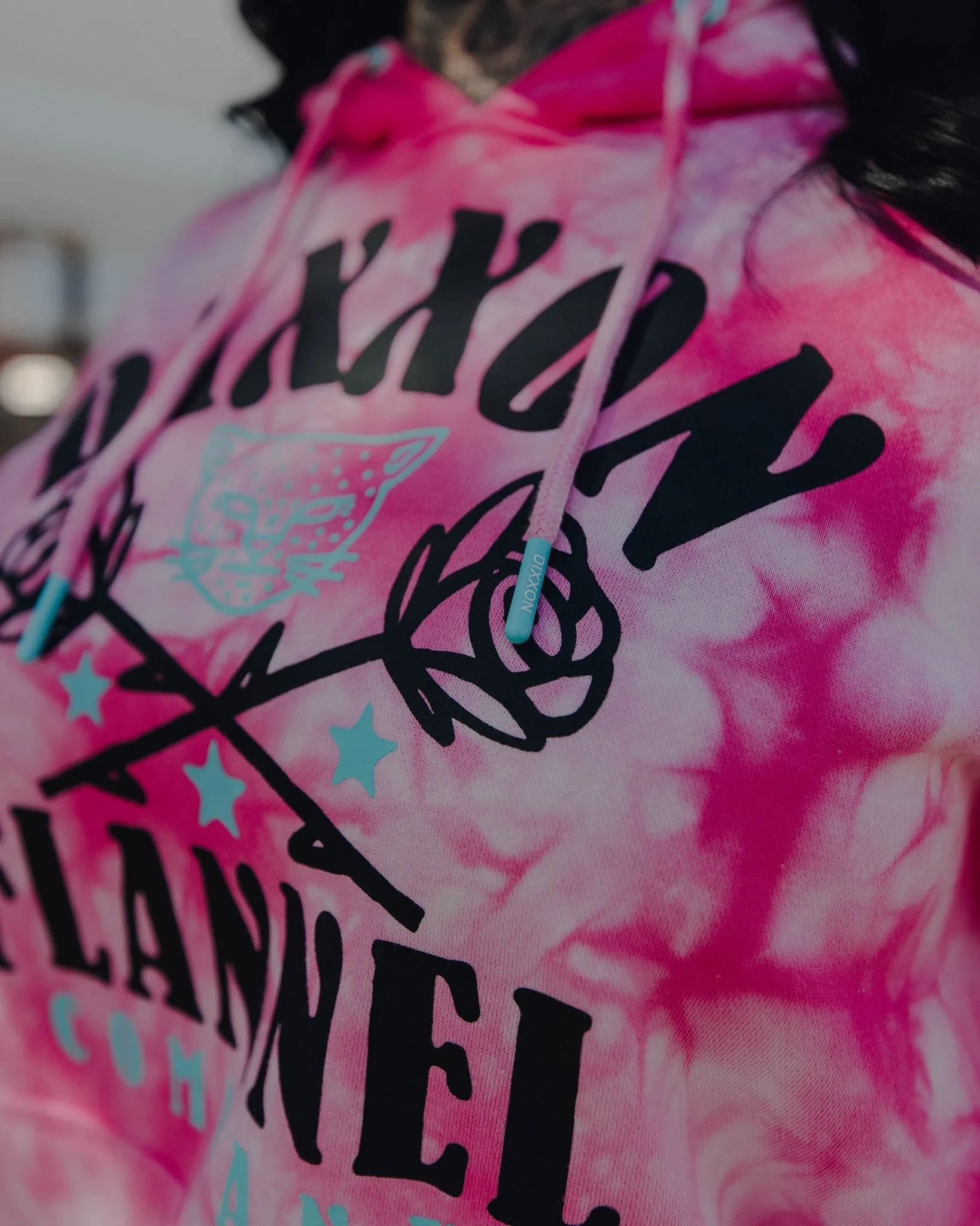 Women's Black & Tiffany Rose Tie Dye Pullover - Pink sold by Dixxon product image thumbnail 3