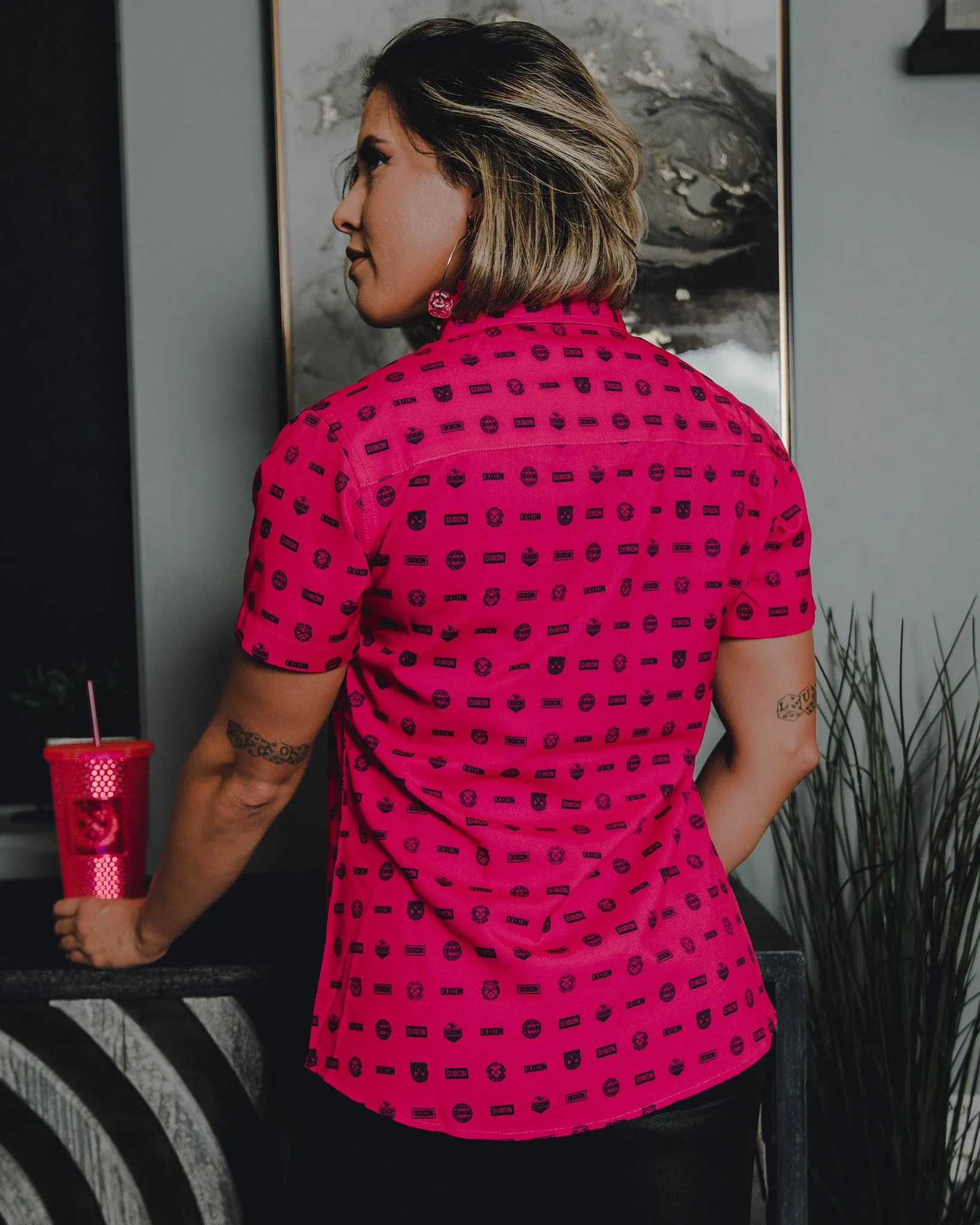 Women's Executive Party Shirt - Pink sold by Dixxon product image thumbnail 3