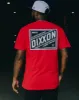 Black & White Classic Billboard T-Shirt - Red sold by Dixxon