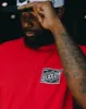 Black & White Classic Billboard T-Shirt - Red sold by Dixxon