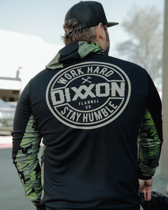 Camo UV Pullover Hoodie - Black sold by Dixxon