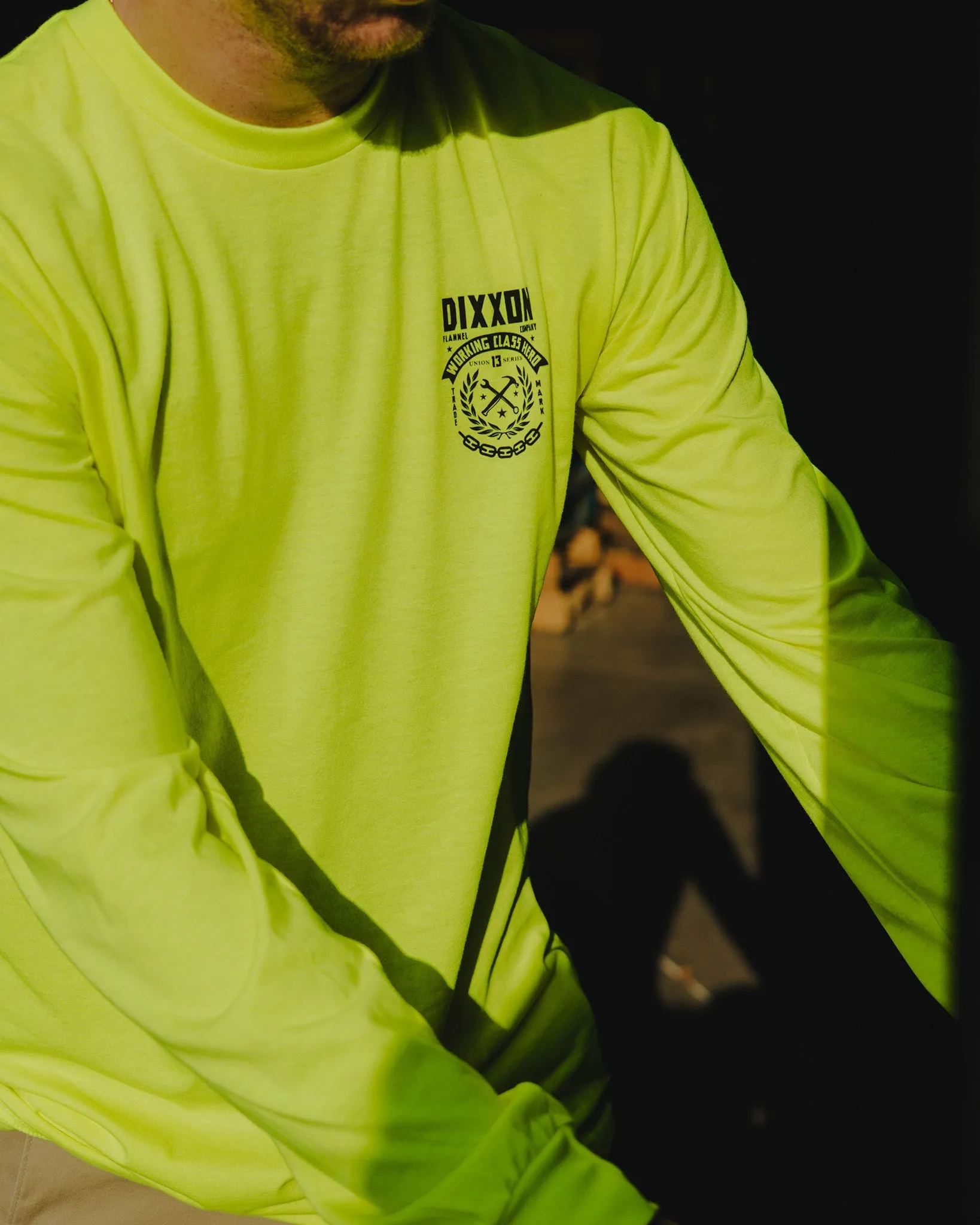 Weld Hi Vis Long Sleeve T-Shirt - Safety Yellow sold by Dixxon product image thumbnail 2