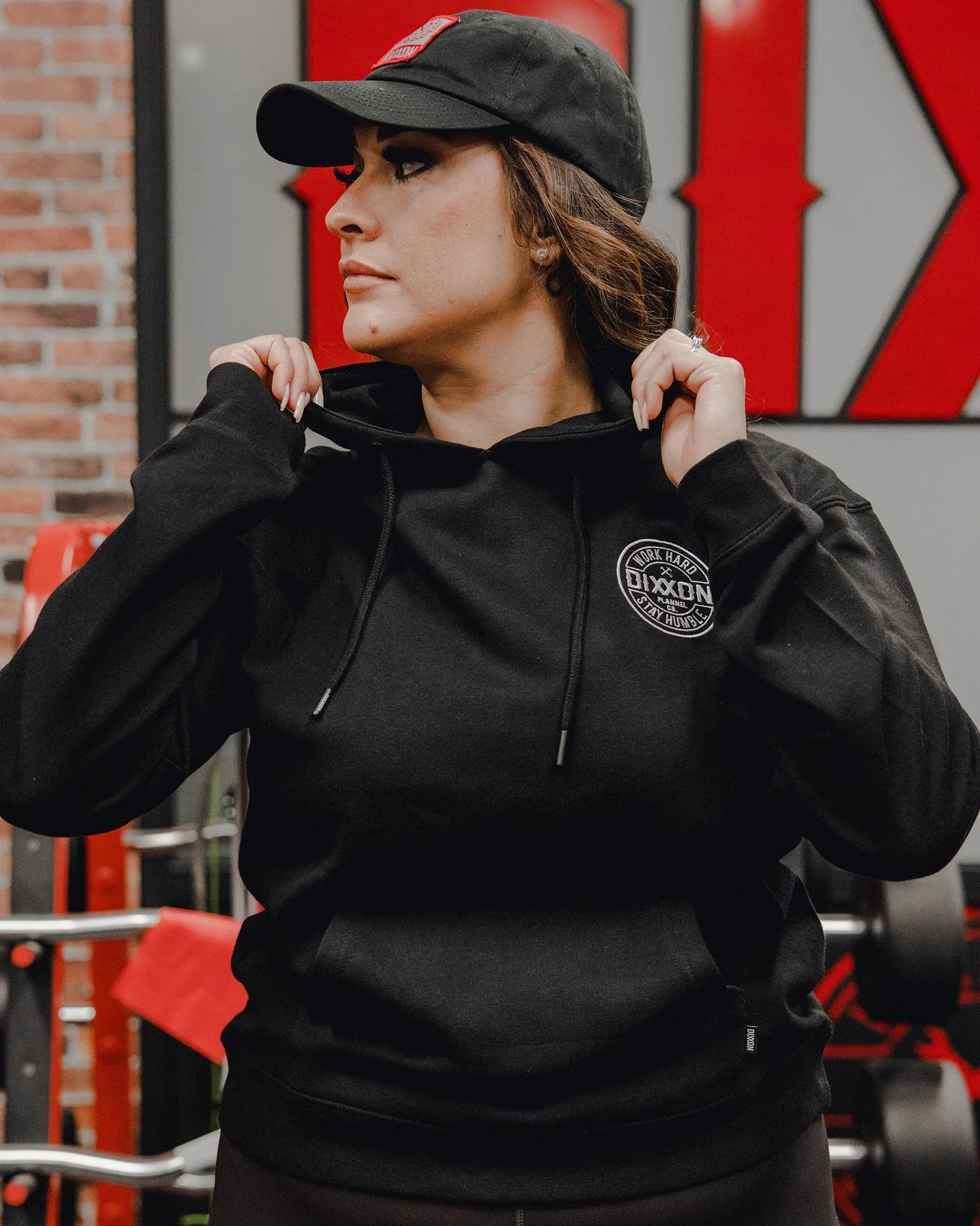 Women's White Corpo Lightweight Pullover Hoodie - Black sold by Dixxon