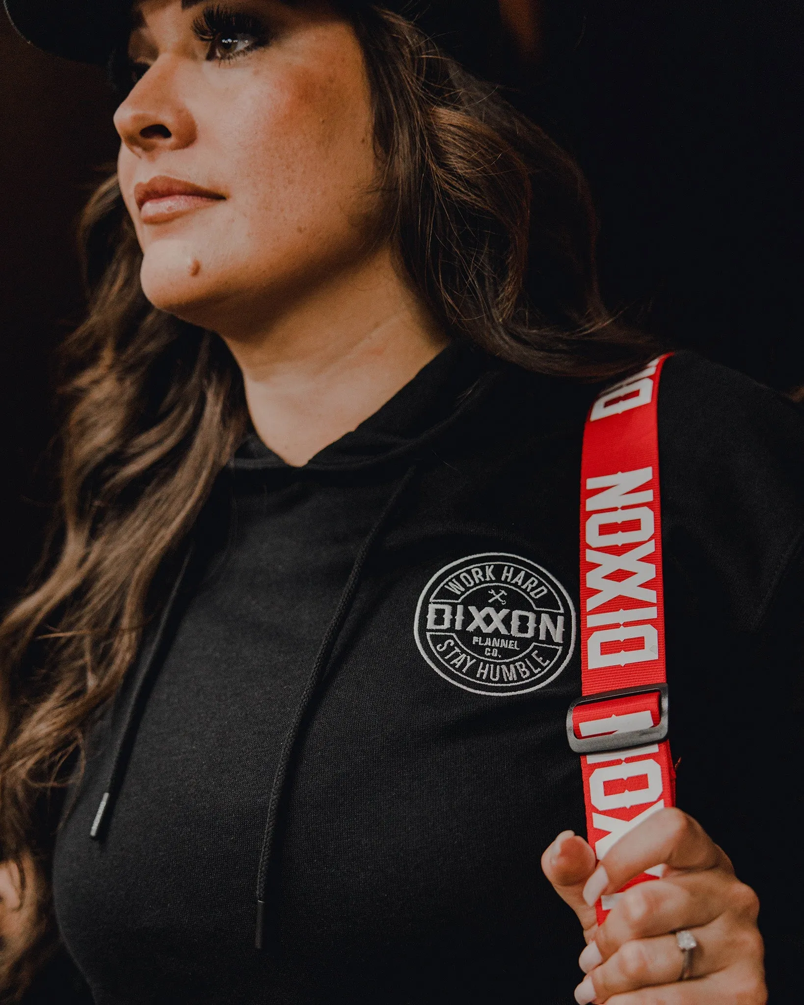 Women's White Corpo Lightweight Pullover Hoodie - Black sold by Dixxon product image thumbnail 2