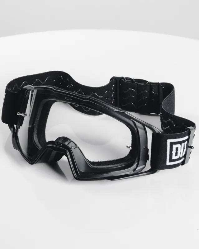 Contender MX Goggles - Black & White / Clear Lens sold by Dixxon