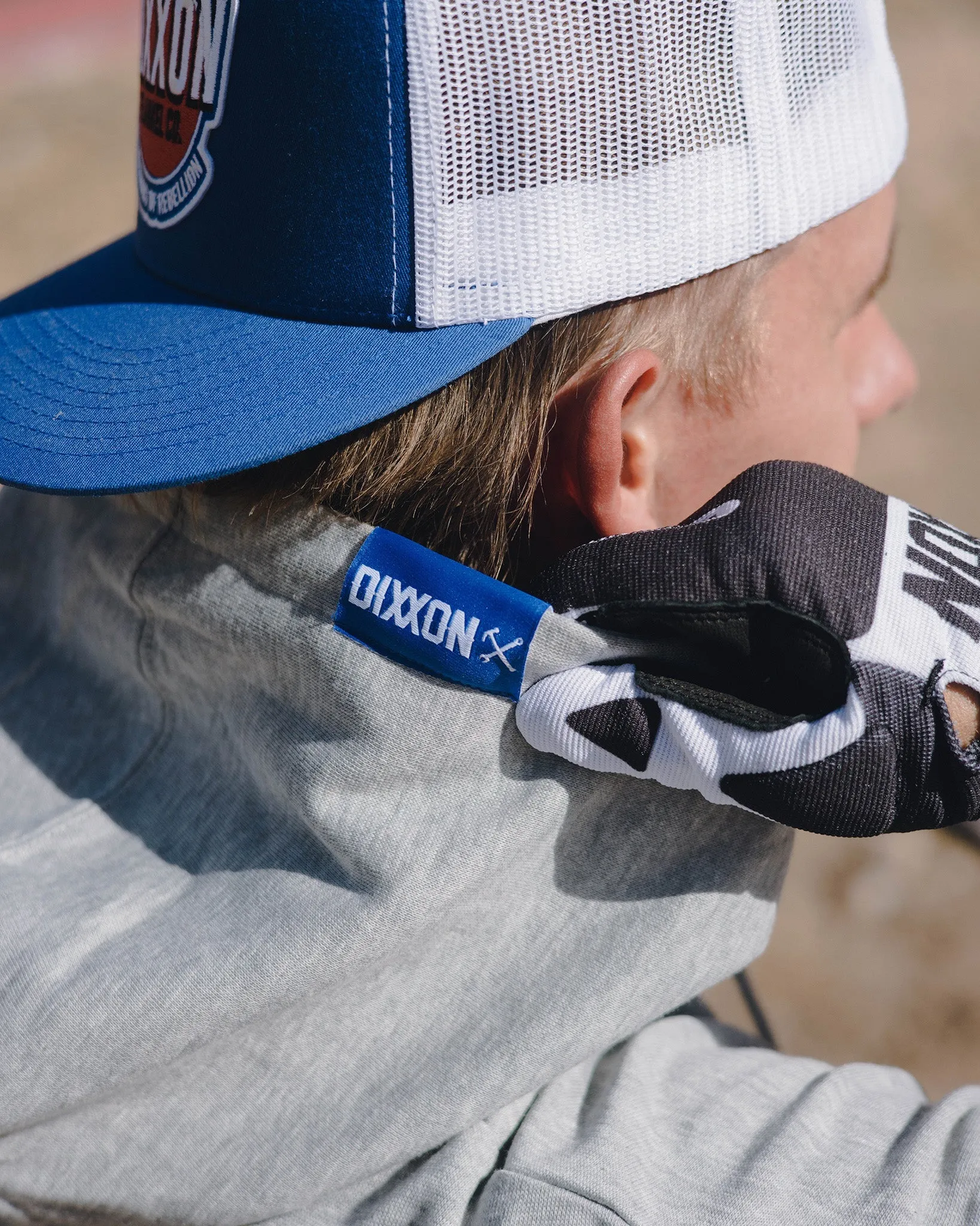 Blue Crest Lightweight Pullover Hoodie - Heather Gray sold by Dixxon product image thumbnail 3