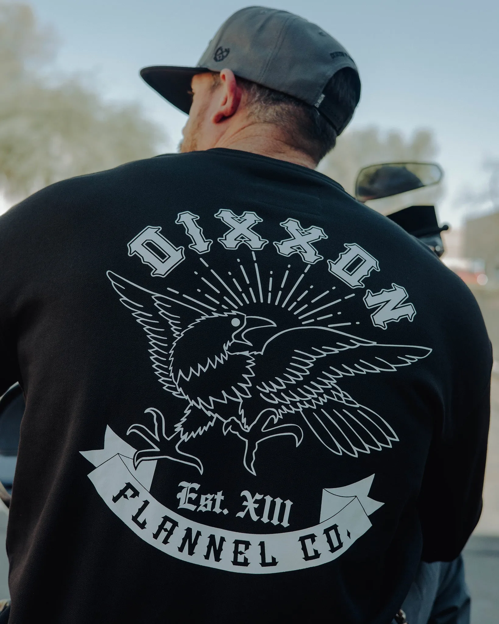 Raven Crewneck Sweatshirt - Black sold by Dixxon