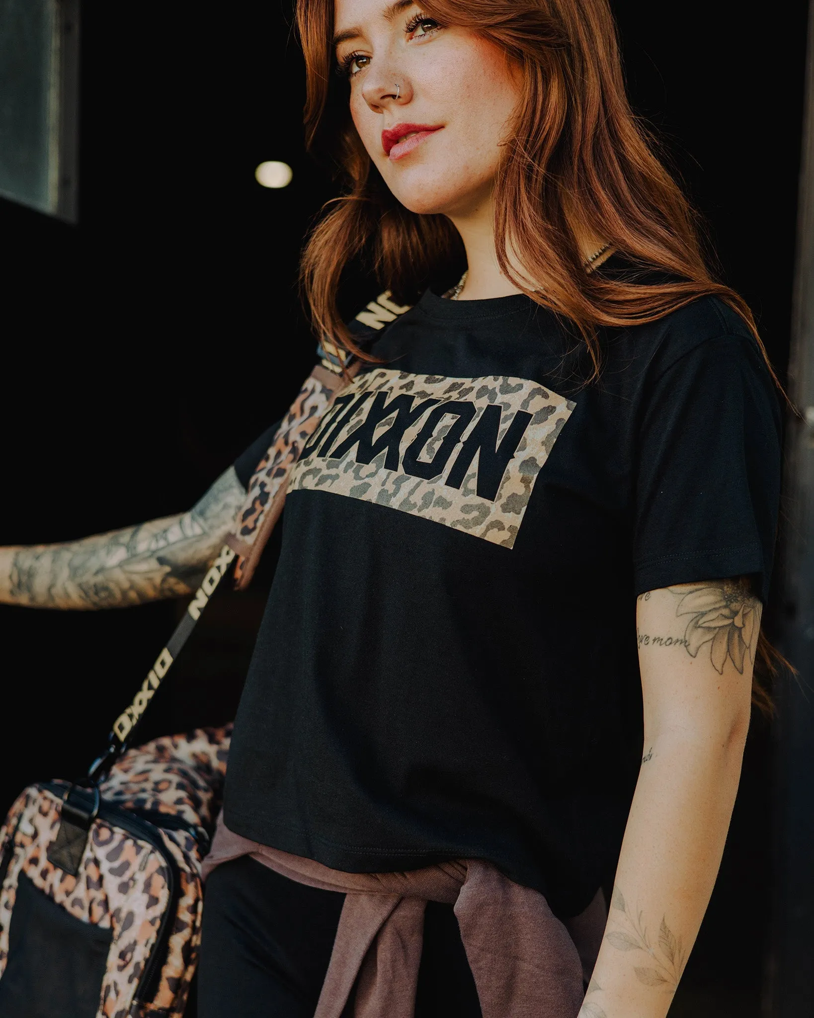 Women's Leopard Crop Top - Black sold by Dixxon product image thumbnail 3