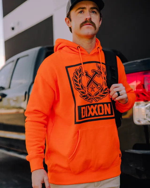 Black Box Crest Pullover Hoodie - Safety Orange sold by Dixxon