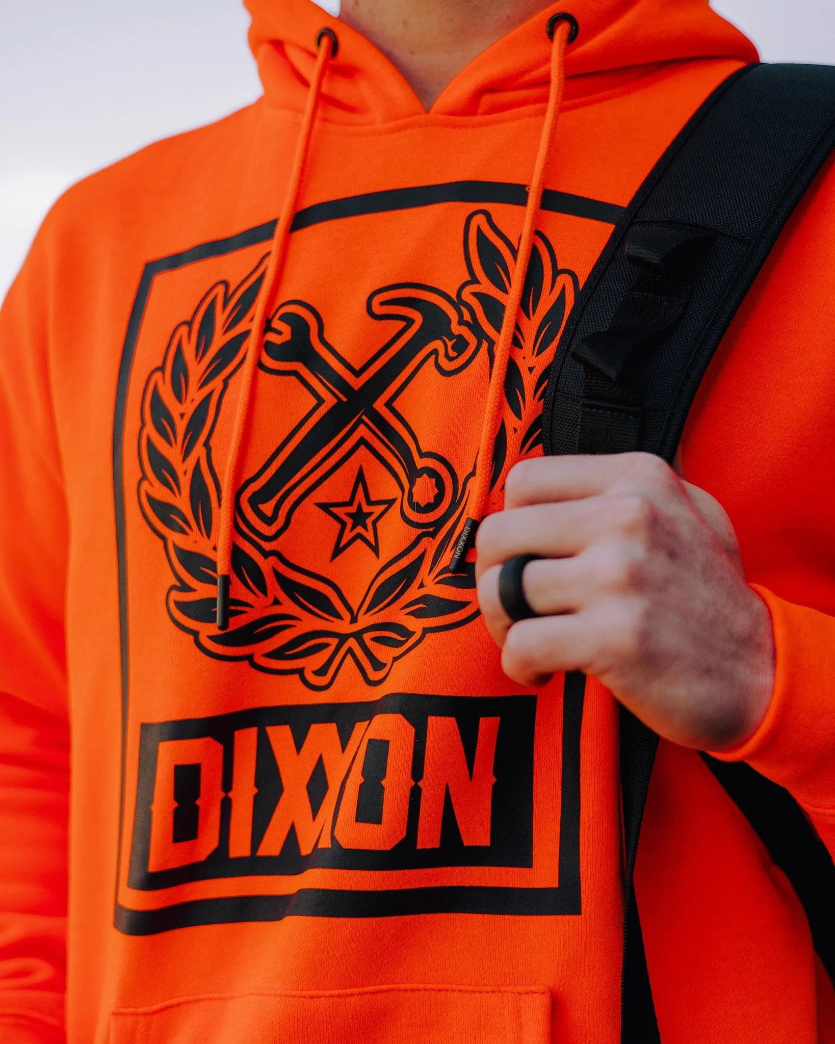 Black Box Crest Pullover Hoodie - Safety Orange sold by Dixxon product image thumbnail 2