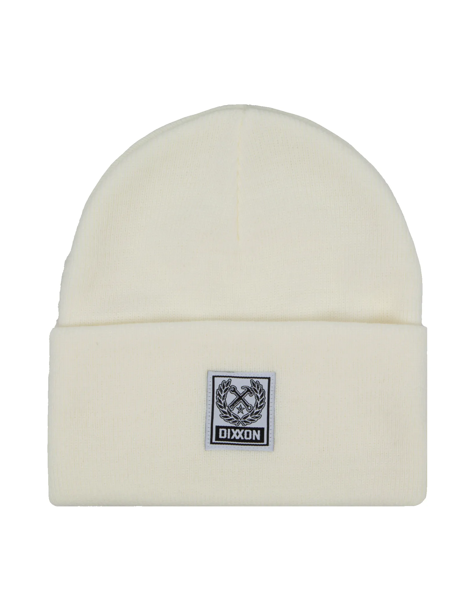 Ribbed Beanie - White sold by Dixxon