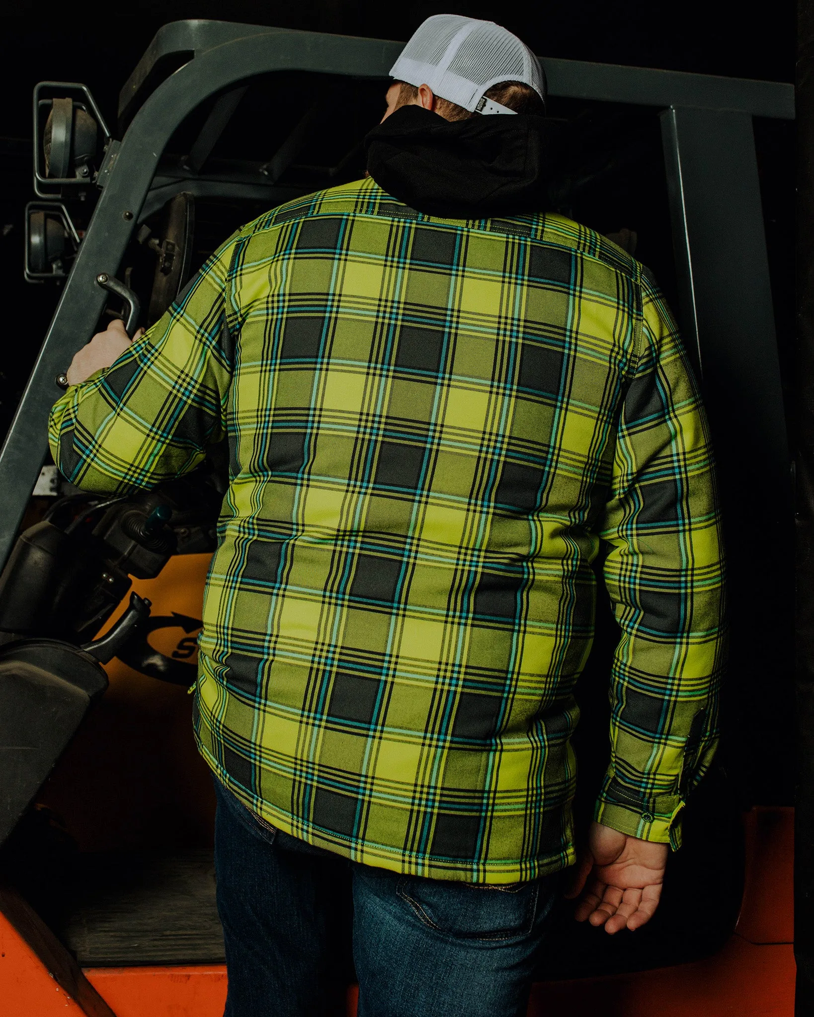 Jobsite Hooded Flannel Jacket sold by Dixxon product image thumbnail 3