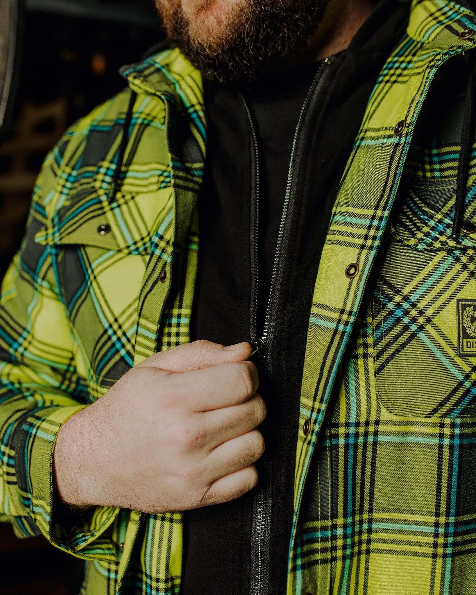 Jobsite Hooded Flannel Jacket sold by Dixxon product image thumbnail 5
