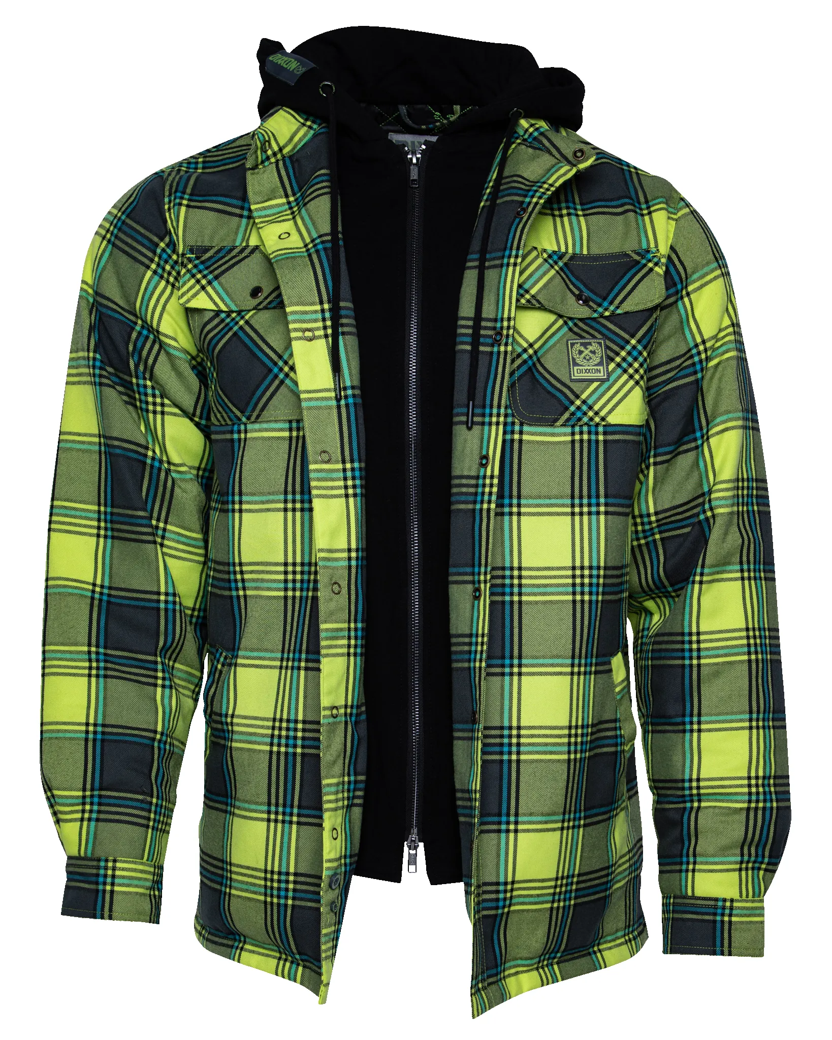 Jobsite Hooded Flannel Jacket sold by Dixxon product image thumbnail 2