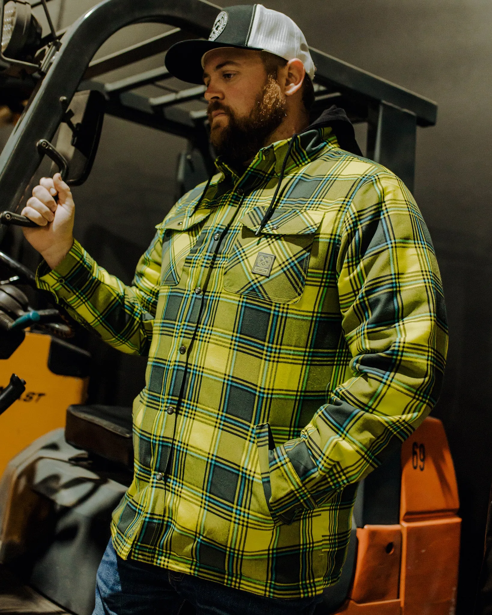 Jobsite Hooded Flannel Jacket sold by Dixxon