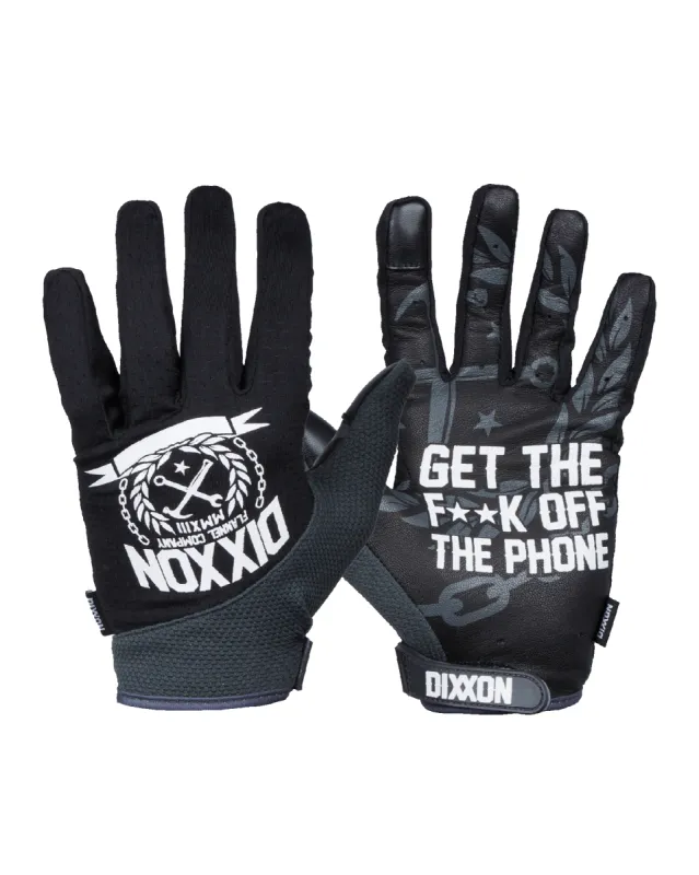 Chain Moto Gloves - Black & White sold by Dixxon